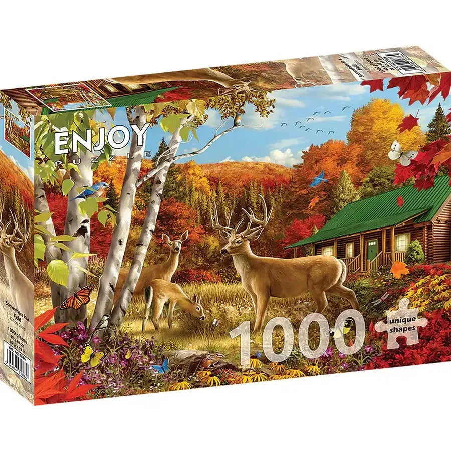 Somewhere in a Field 1000 Piece Jigsaw Puzzle Enjoy