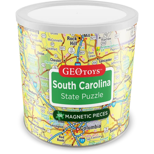 South Carolina State 100 Piece Magnetic Jigsaw Puzzle Geotoys