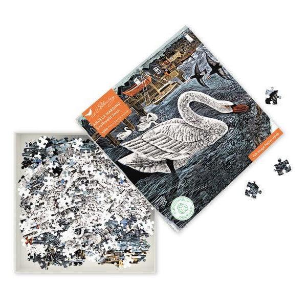 Southwold Swan 1000 Piece Jigsaw Puzzle Flame Tree
