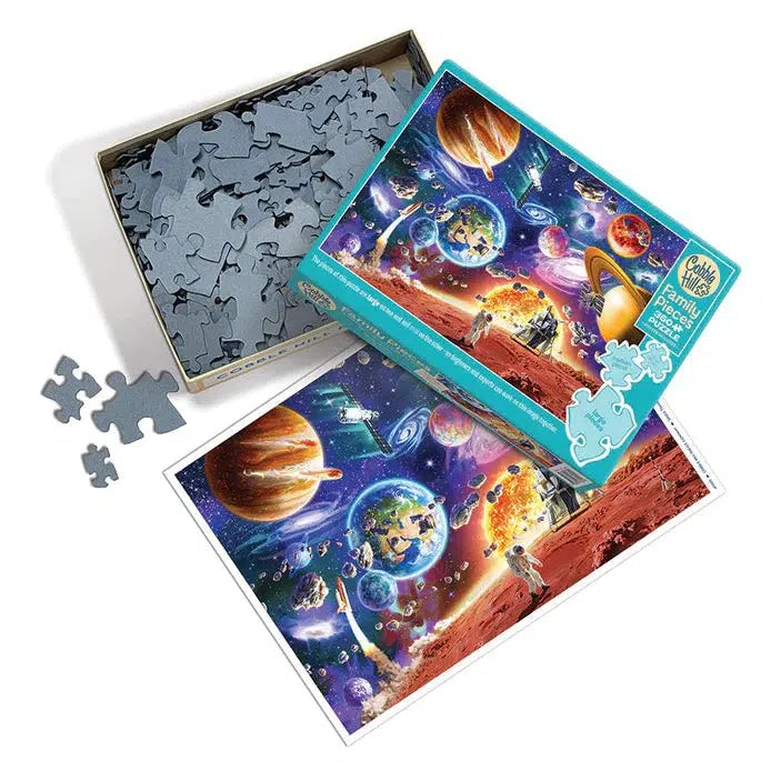 Space Travels 350 Piece Family Jigsaw Puzzle Cobble Hill