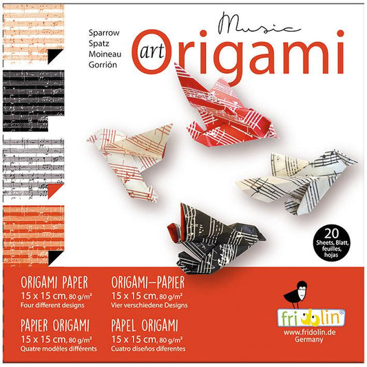 Sparrow Music Art Origami Kit Fridolin