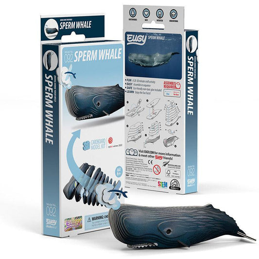 Sperm Whale 3D Cardboard Model Kit Eugy