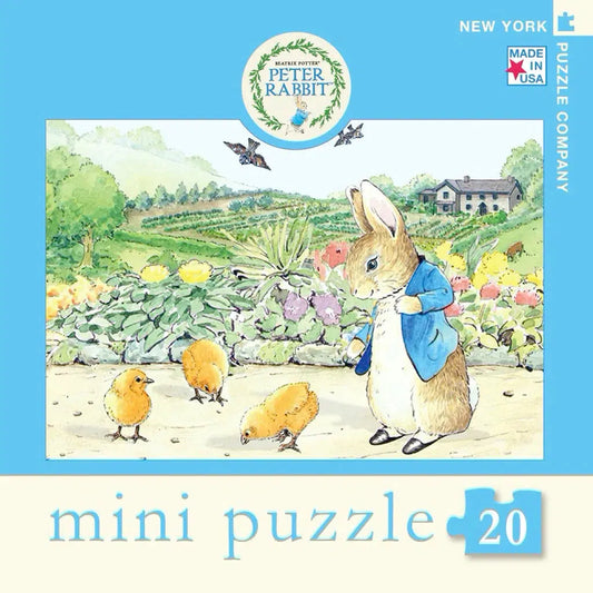 Spring Chicks Peter Rabbit 20 Piece Mini Jigsaw Puzzle NYPC