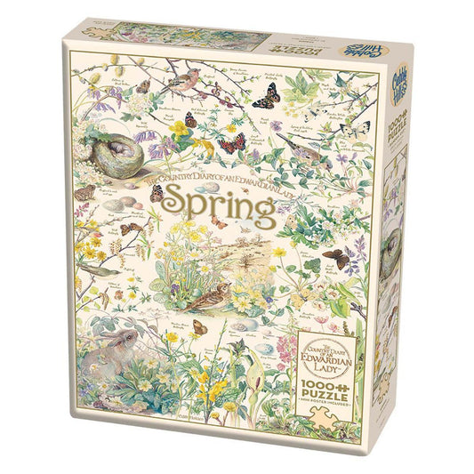 Spring Country Diary 1000 Piece Jigsaw Puzzle Cobble Hill