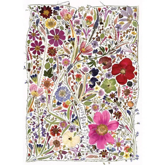 Spring Flower Press 1000 Piece Jigsaw Puzzle Cobble Hill