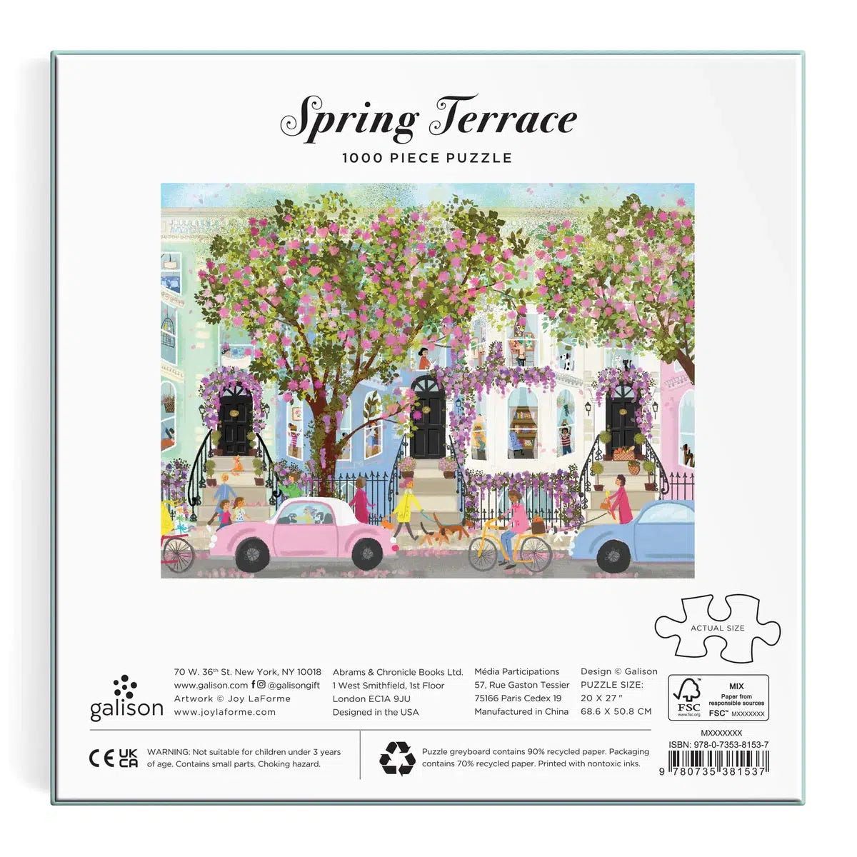 Spring Terrace 1000 Piece Jigsaw Puzzle Galison