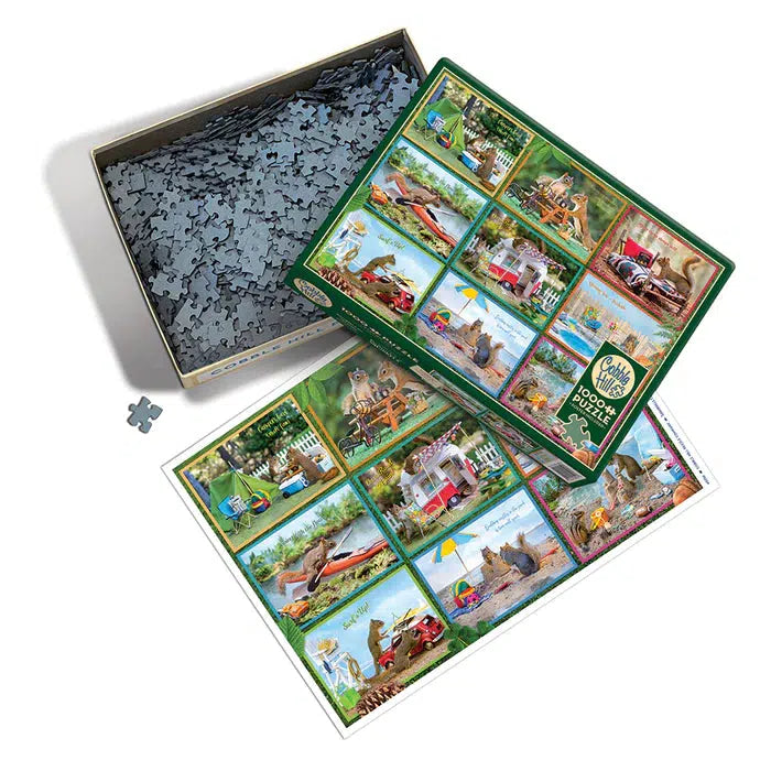 Squirrels on Vacation 1000 Piece Jigsaw Puzzle Cobble Hill
