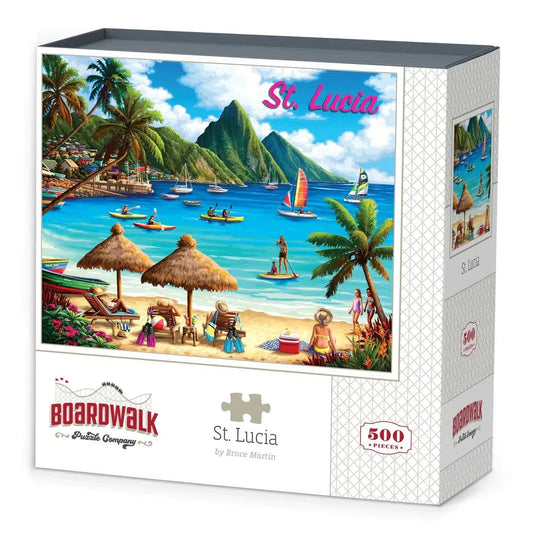 St. Lucia 500 Piece Jigsaw Puzzle Boardwalk