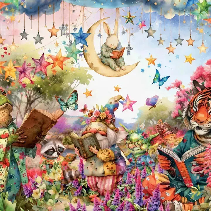 Starry Book Club 500 Piece Soft Touch Jigsaw Puzzle Crown Point