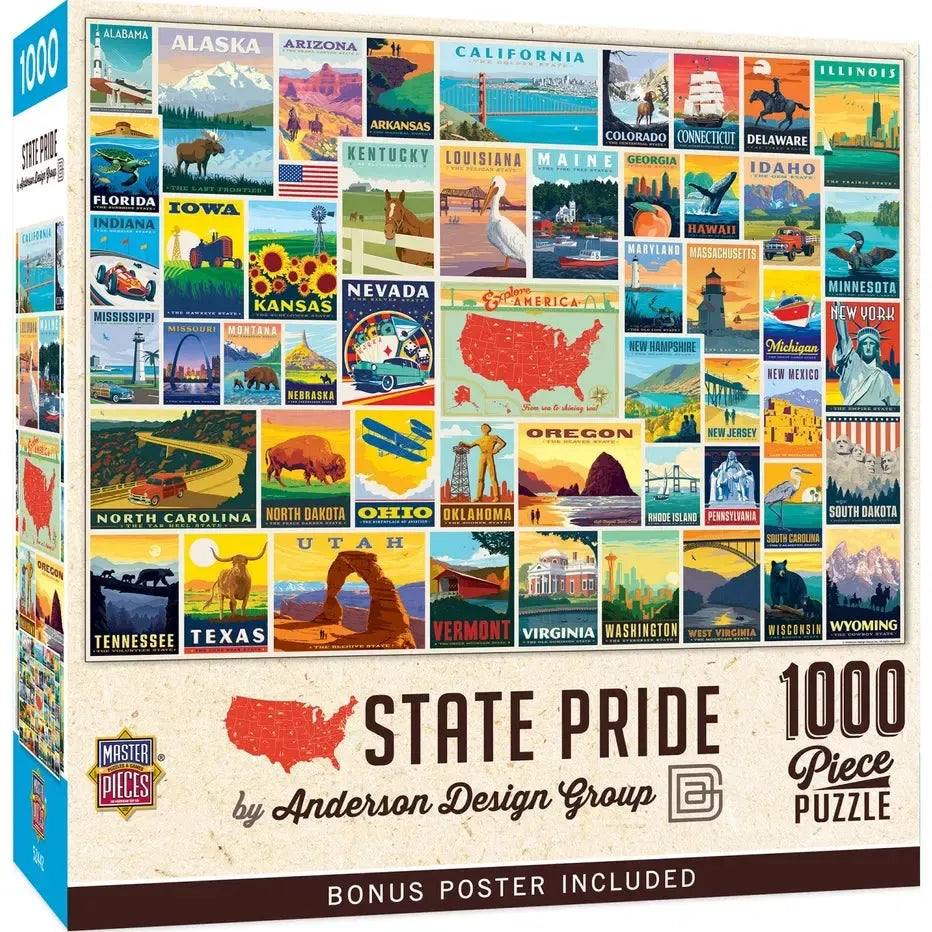State Pride by Anderson Design 1000 Piece Jigsaw Puzzle MasterPieces