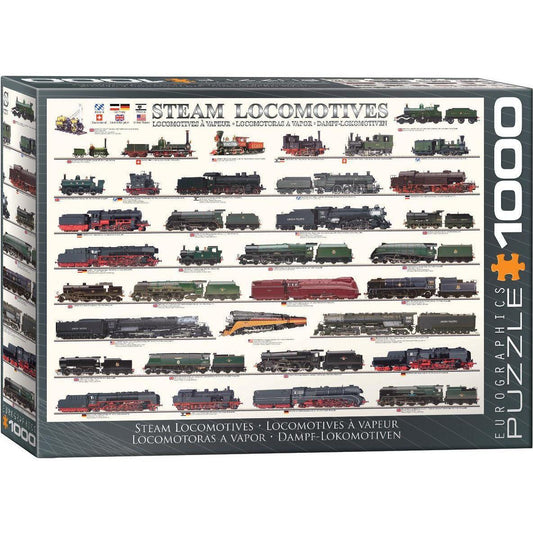 Steam Locomotives 1000 Piece Jigsaw Puzzle Eurographics