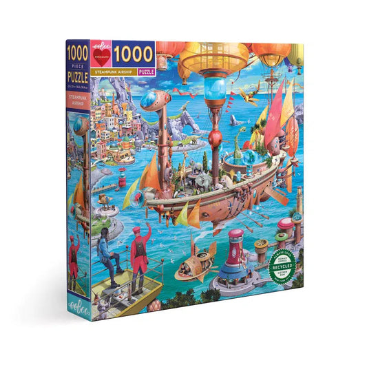 Steampunk Airship 1000 Piece Jigsaw Puzzle eeBoo