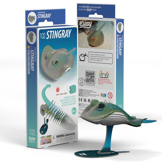 Stingray 3D Cardboard Model Kit Eugy