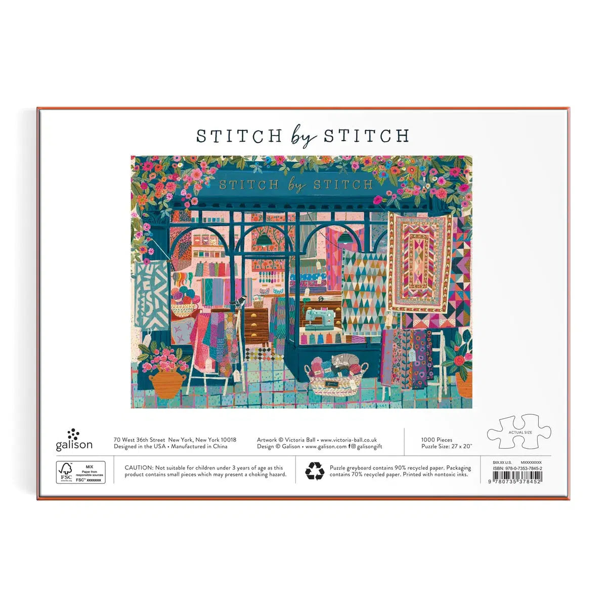 Stitch by Stitch 1000 Piece Jigsaw Puzzle Galison