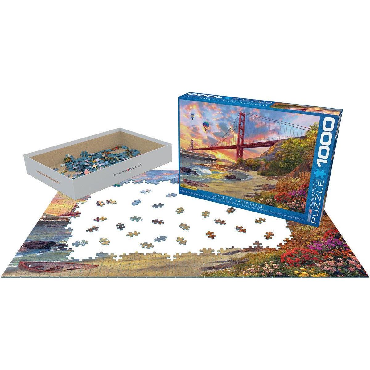 Sunset at Baker Beach San Francisco 1000 Piece Jigsaw Puzzle Eurographics
