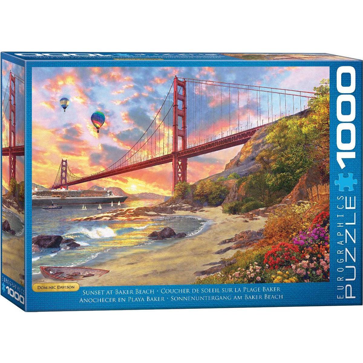 Sunset at Baker Beach San Francisco 1000 Piece Jigsaw Puzzle Eurographics