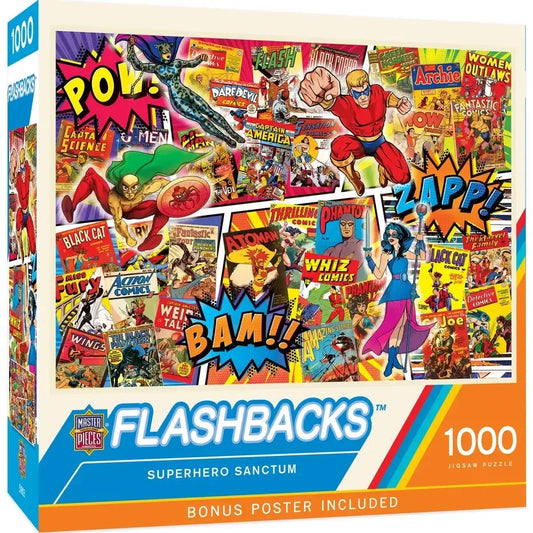 Superhero Sanctum Flashbacks 1000 Piece Jigsaw Puzzle MasterPieces