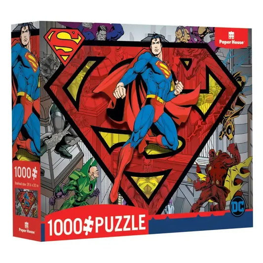 Superman & Villains 1000 Piece Jigsaw Puzzles Paper House