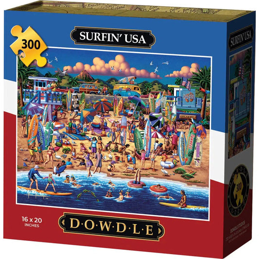 Surfin' USA 300 Piece Jigsaw Puzzle Dowdle