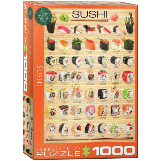 Sushi 1000 Piece Jigsaw Puzzle Eurographics
