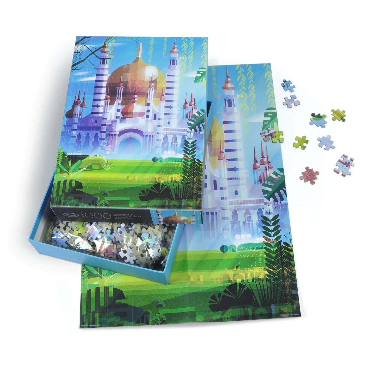 Temple 1000 Piece Jigsaw Puzzle Fred
