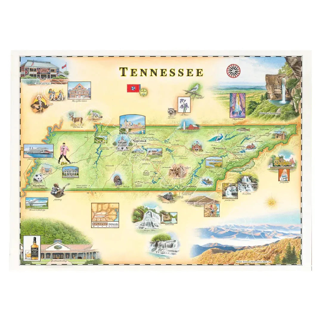 Tennessee 1000 Piece Jigsaw Puzzle Xplorer Maps