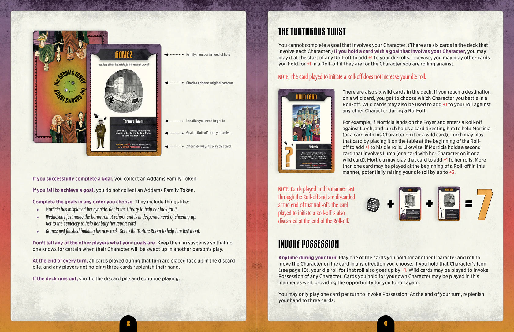 The Addams Family: A Delightfully Frightful Creepy Board Game Pomegranate