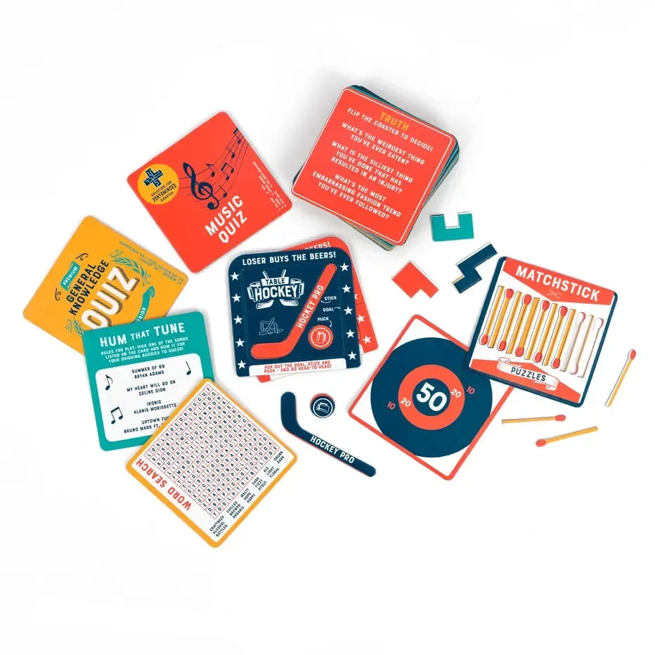 The Big Coaster Showdown- Fun Drinking Game - Professor Puzzle