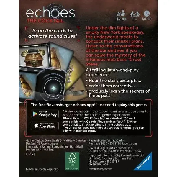 The Cocktail - Echoes Audio Mystery Card Game - Ravensburger