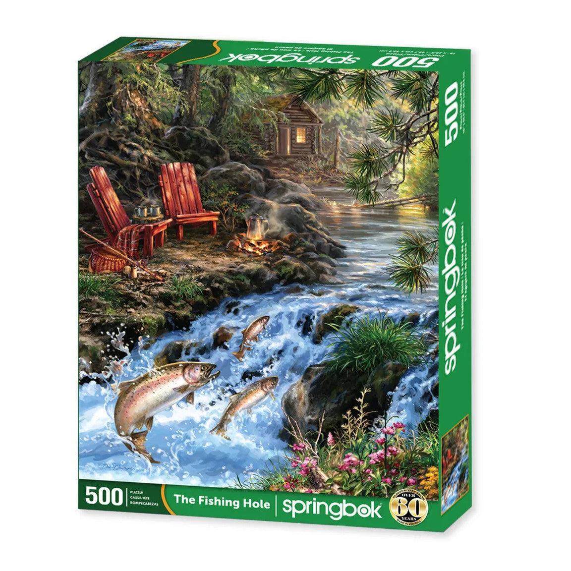 The Fishing Hole 500 Piece Jigsaw Puzzle Springbok