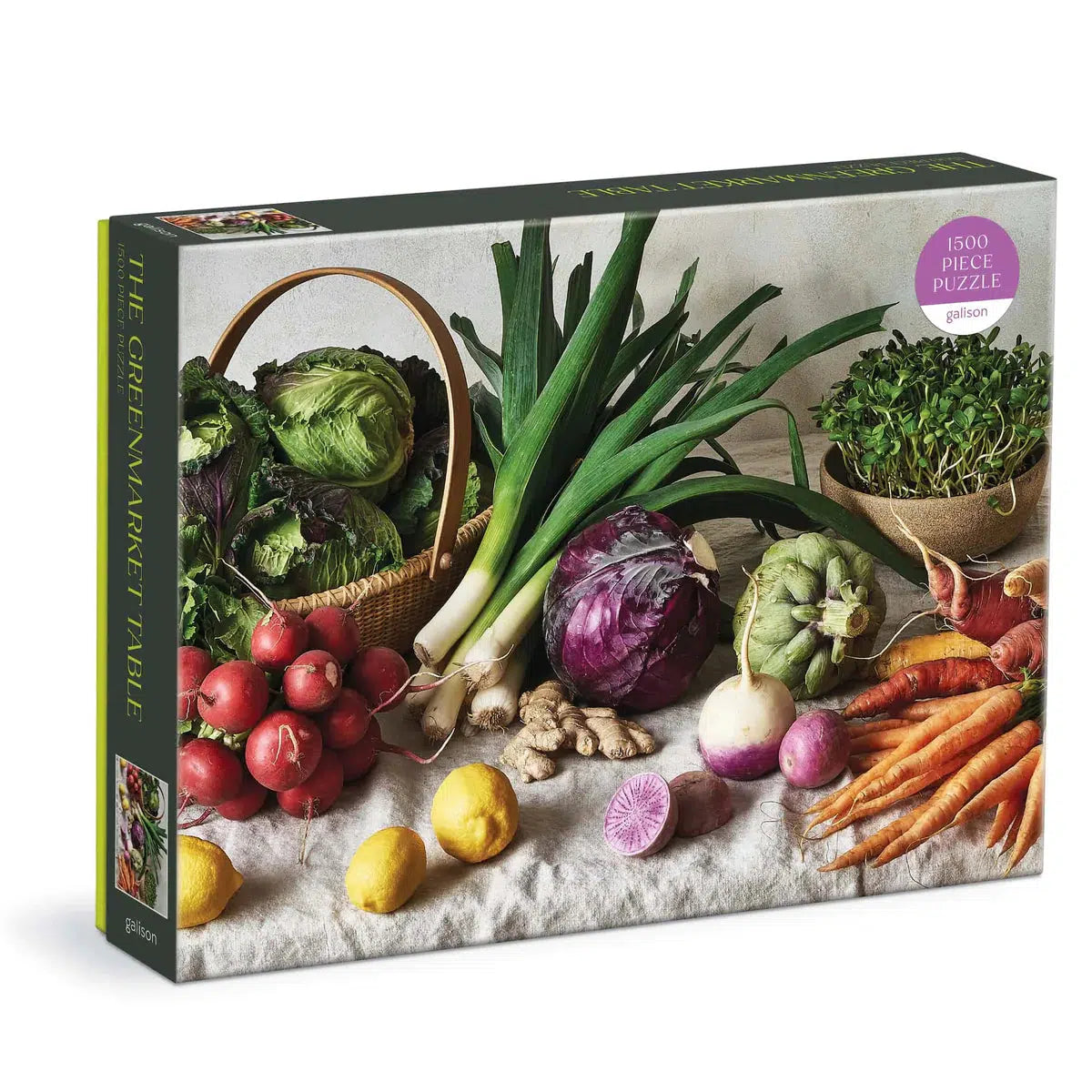 The Greenmarket Table 1500 Piece Jigsaw Puzzle Galison