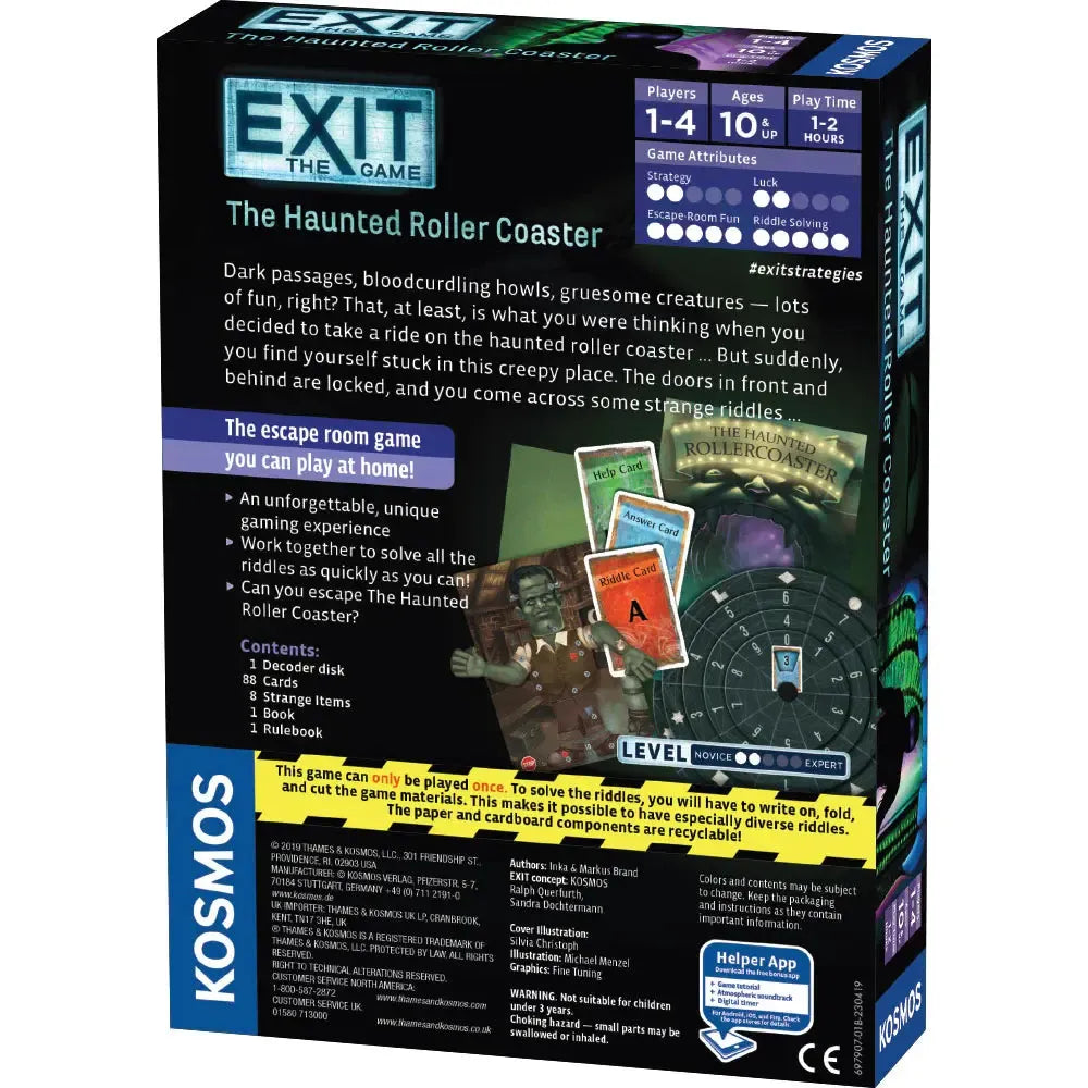 The Haunted Roller Coaster - Exit the Escape Room Game - Kosmos