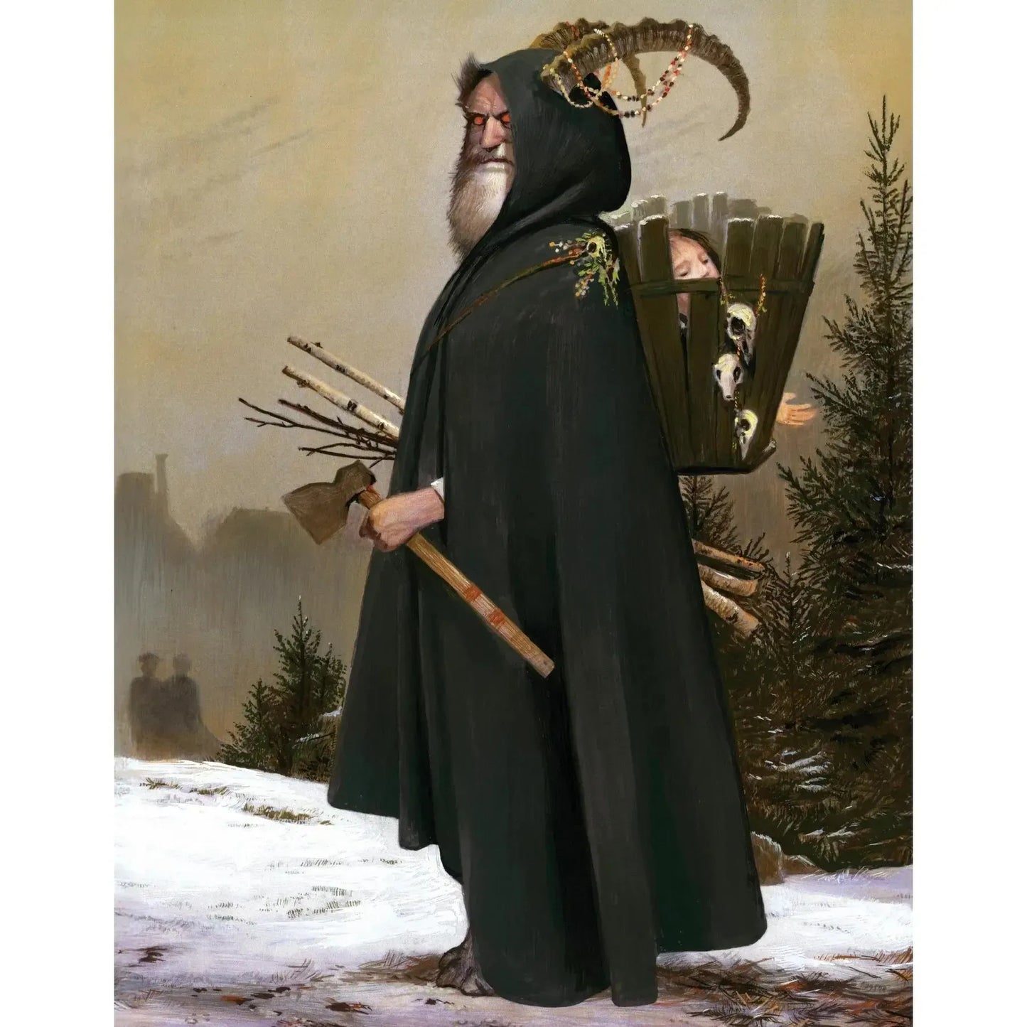 The Krampus by Bill Mayer 100 Piece Mini Jigsaw Puzzle NYPC