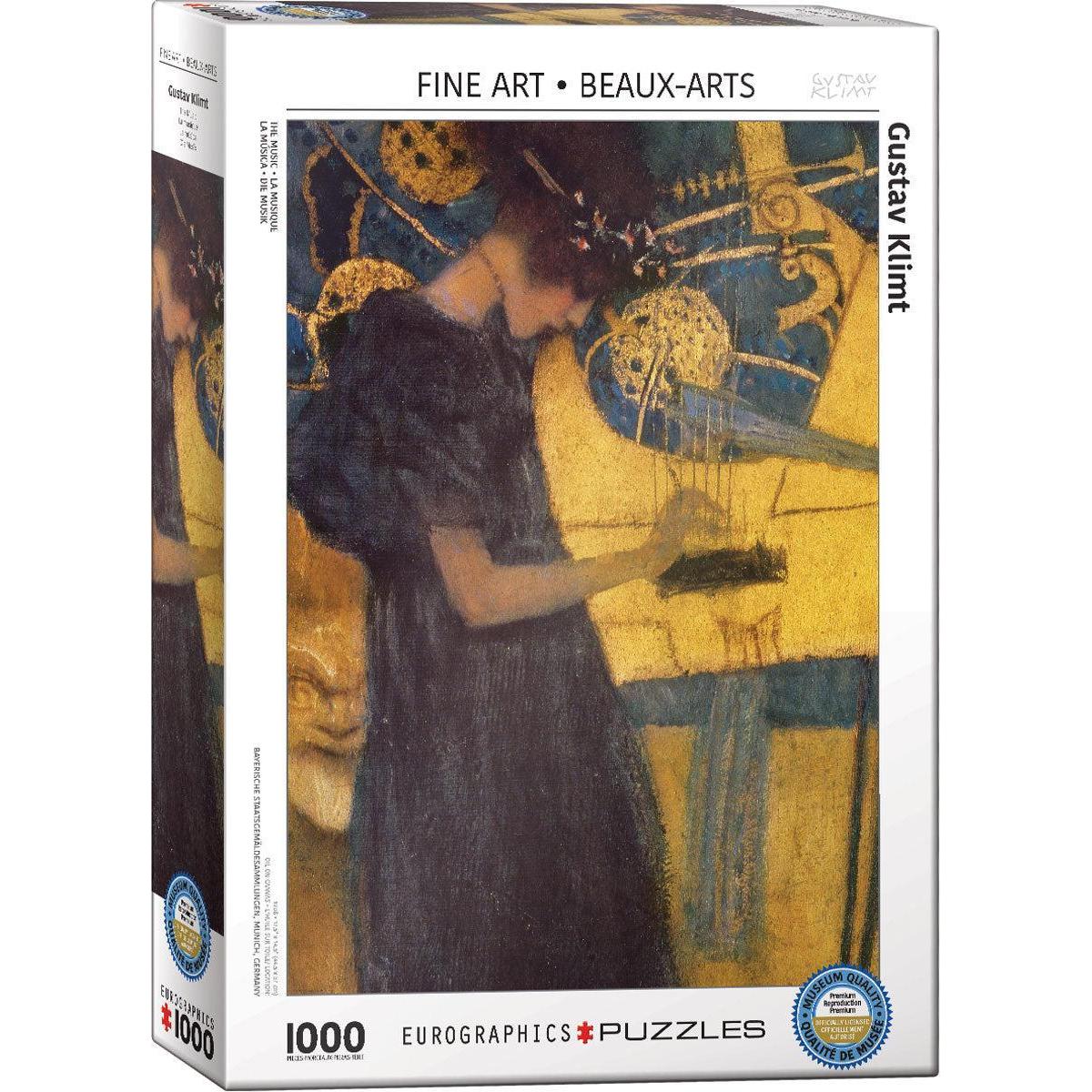 The Music by Klimt 1000 Piece Jigsaw Puzzle Eurographics