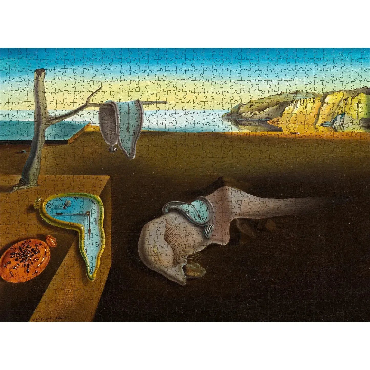 The Persistence of Memory by Dalí 1000 Piece Jigsaw Puzzle Pomegranate