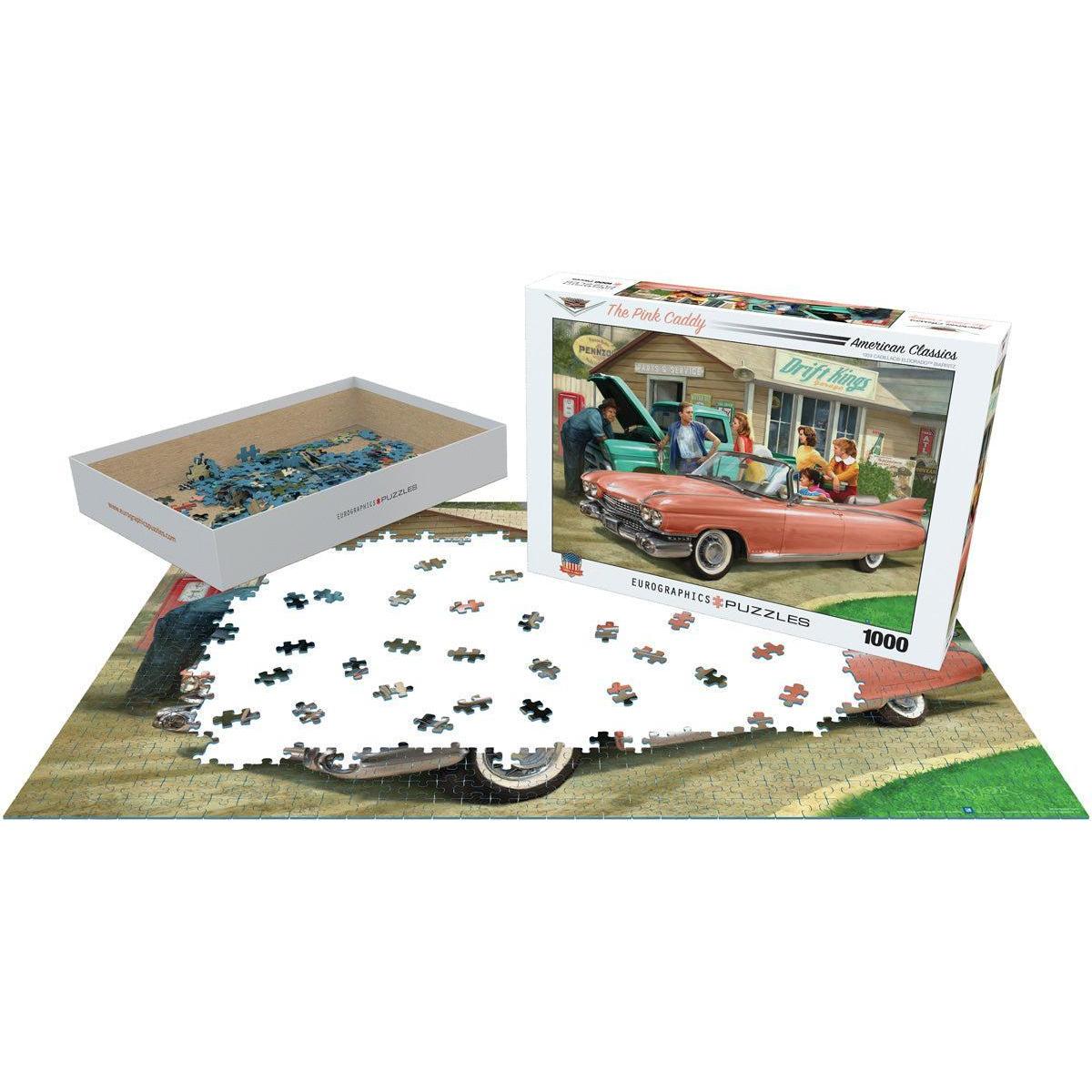 The Pink Caddy 1000 Piece Jigsaw Puzzle Eurographics