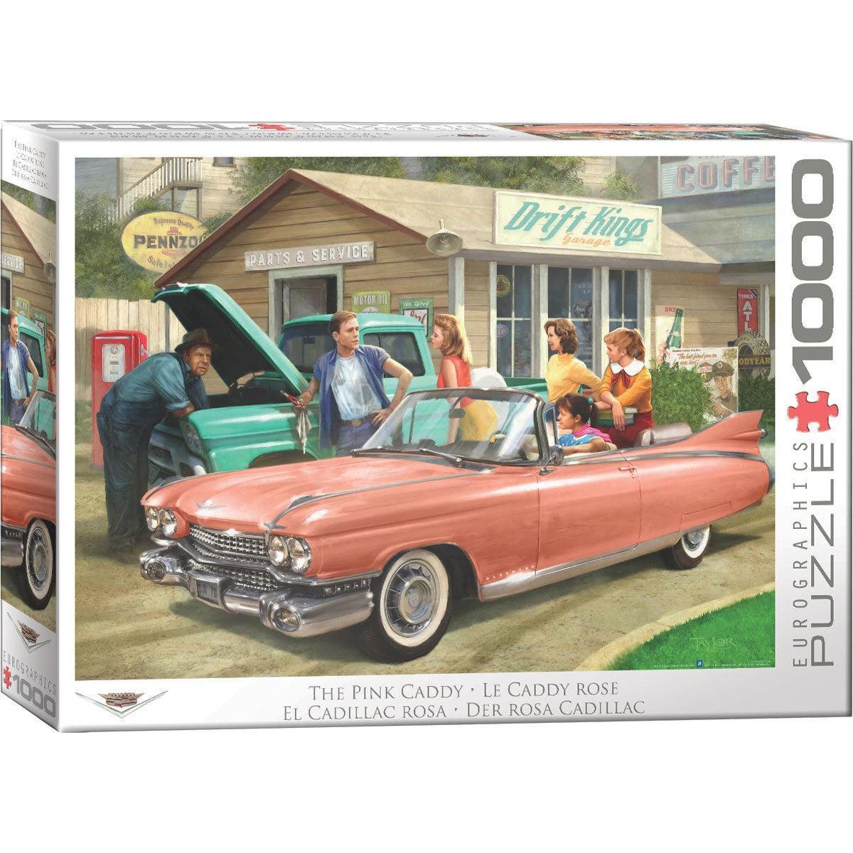 The Pink Caddy 1000 Piece Jigsaw Puzzle Eurographics