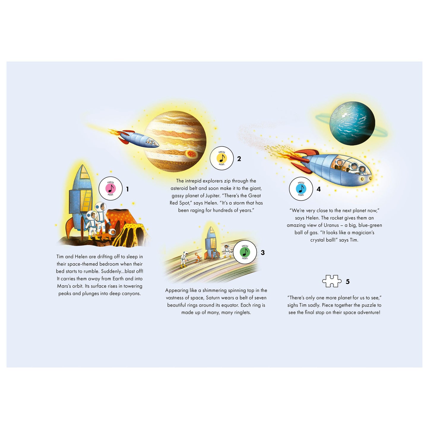 The Planets 48 Piece Musical Jigsaw Puzzle Kaddo