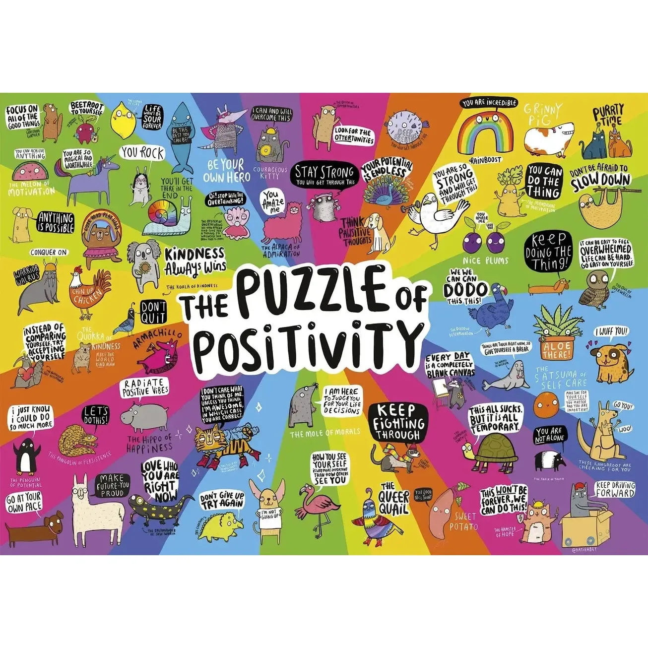 The Puzzle of Positivity 1000 Piece Jigsaw Puzzle Gibsons