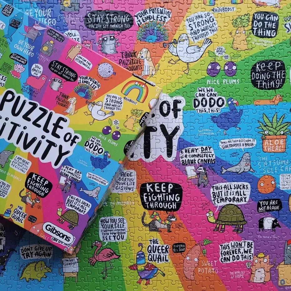 The Puzzle of Positivity 1000 Piece Jigsaw Puzzle Gibsons
