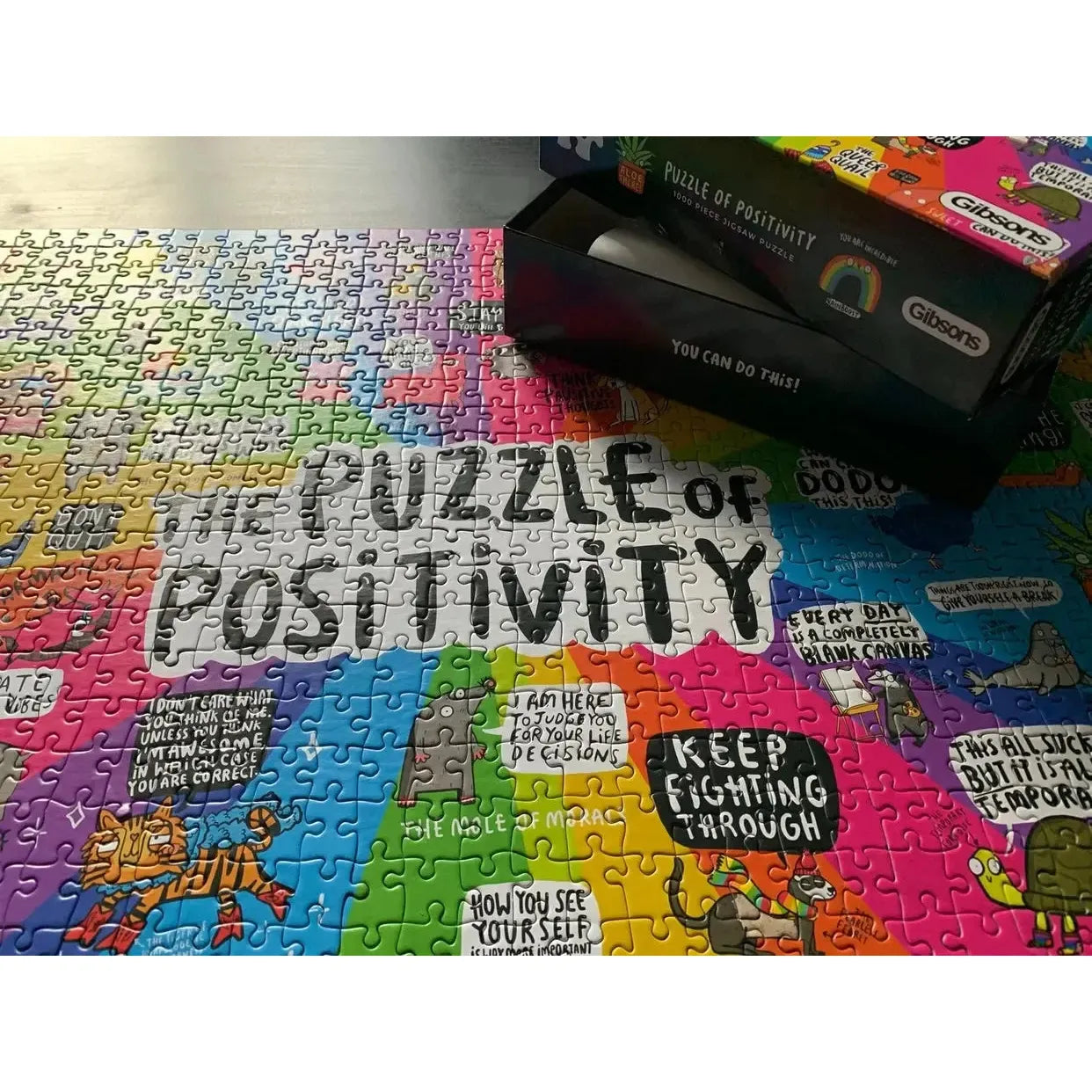The Puzzle of Positivity 1000 Piece Jigsaw Puzzle Gibsons