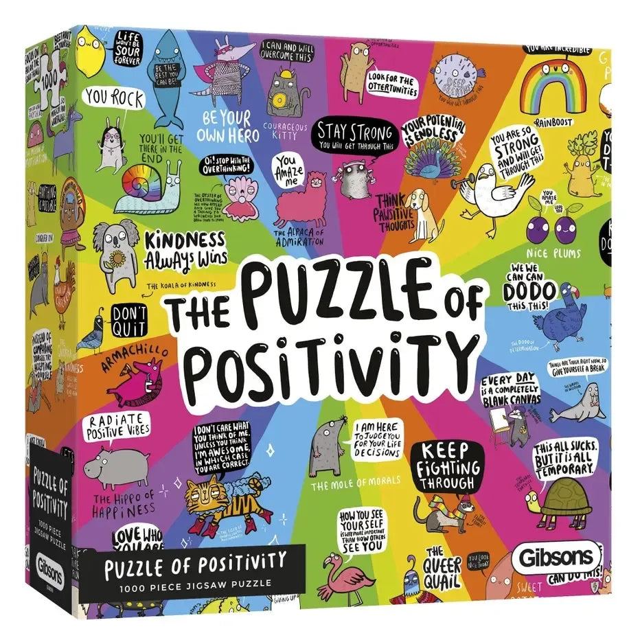 The Puzzle of Positivity 1000 Piece Jigsaw Puzzle Gibsons