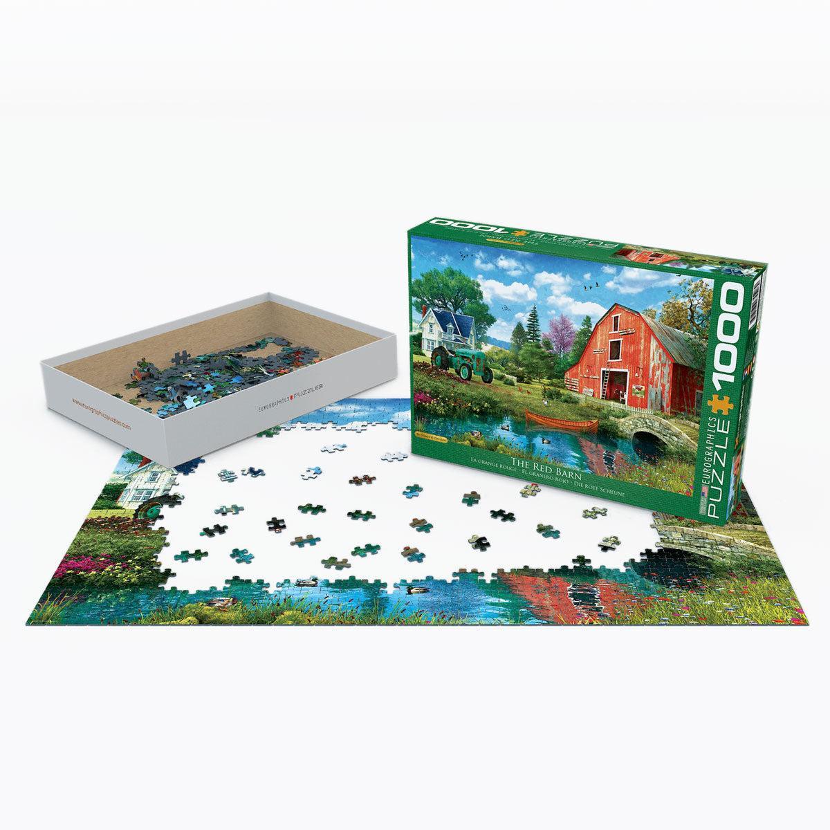 The Red Barn 1000 Piece Jigsaw Puzzle Eurographics