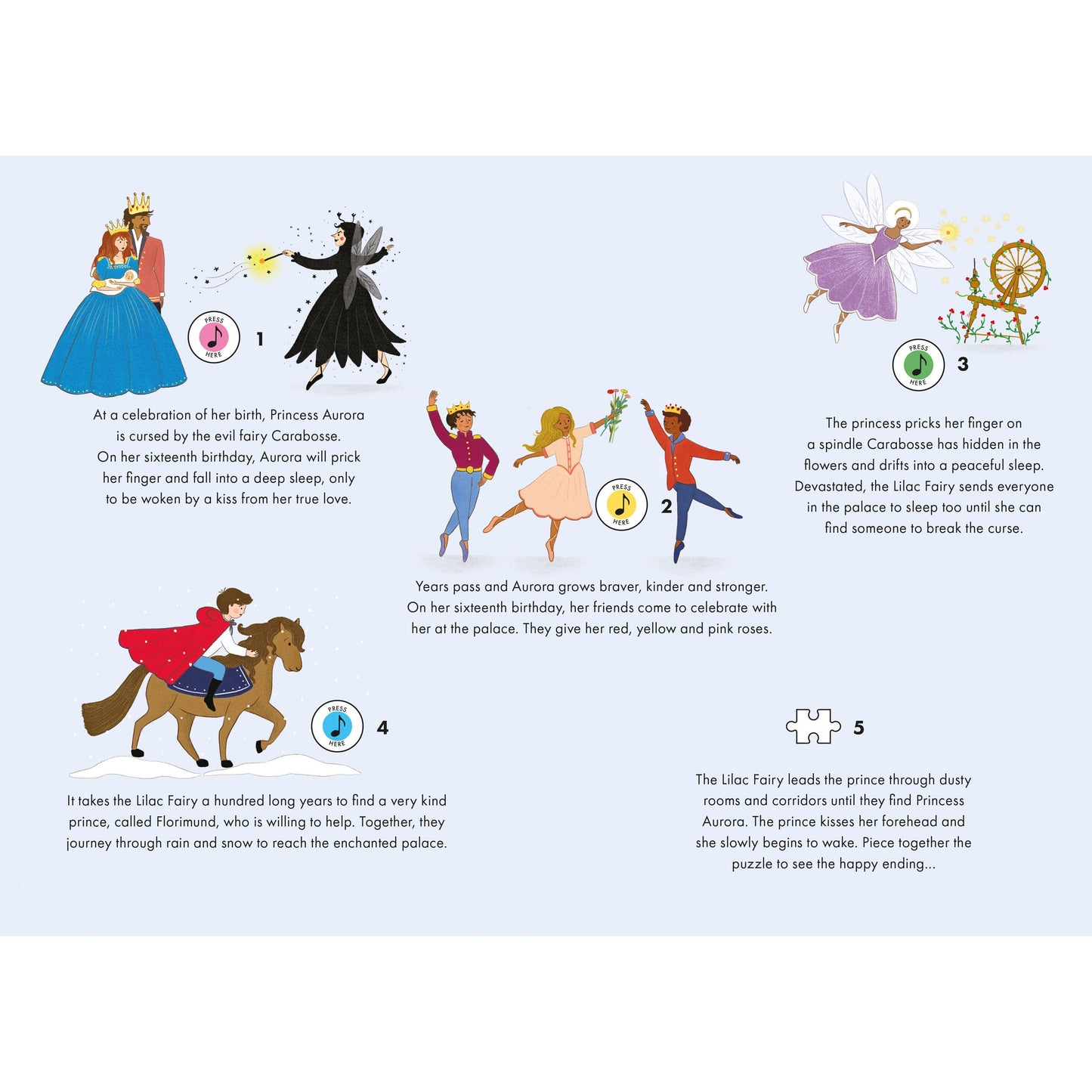 The Sleeping Beauty 48 Piece Musical Jigsaw Puzzle Kaddo