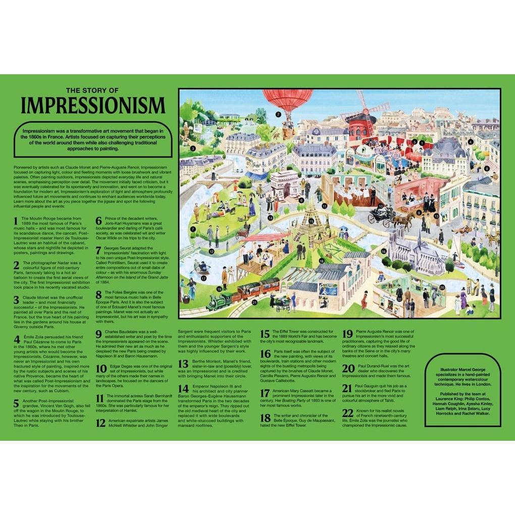 The Story of Impressionism 500 Piece Jigsaw Puzzle Laurence King