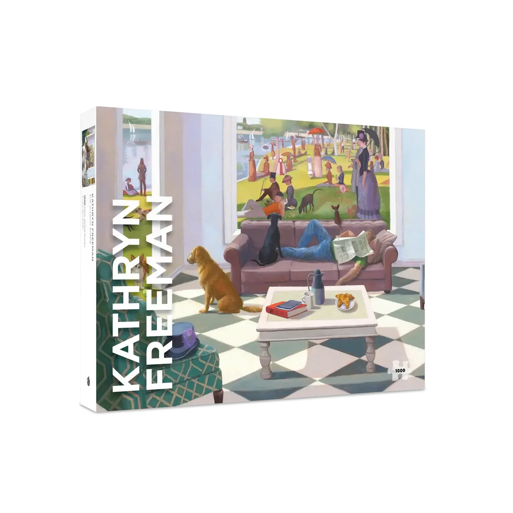 The Sunday Paper 1000 Piece Jigsaw Puzzle Pomegranate