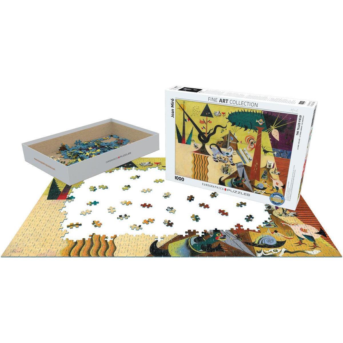 The Tilled Fields by Joan Miró 1000 Piece Jigsaw Puzzle Eurographics