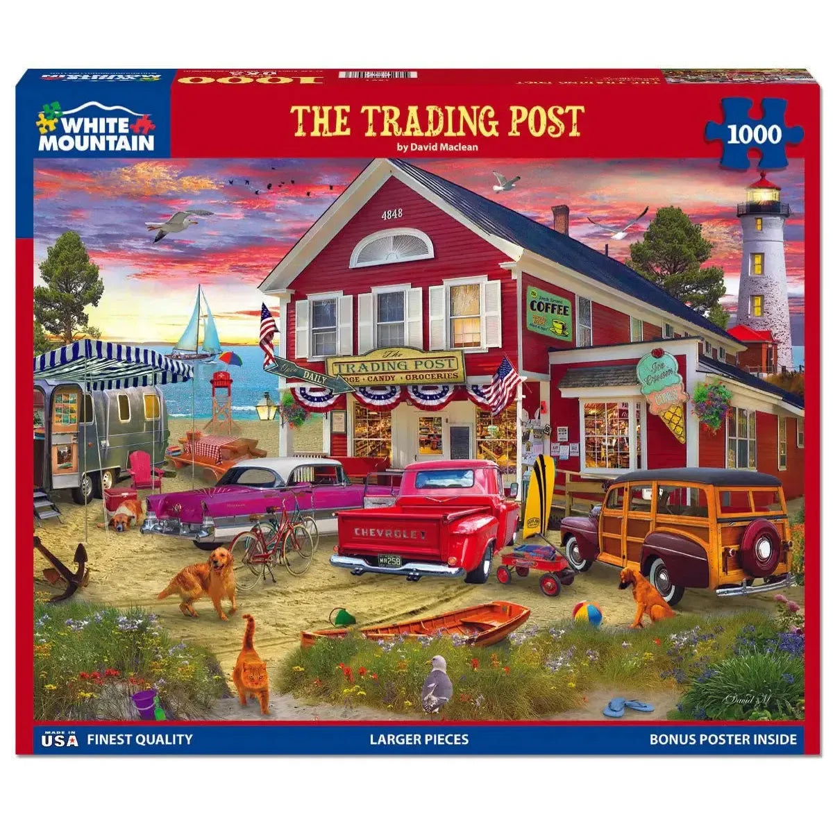 The Trading Post 1000 Piece Jigsaw Puzzle White Mountain
