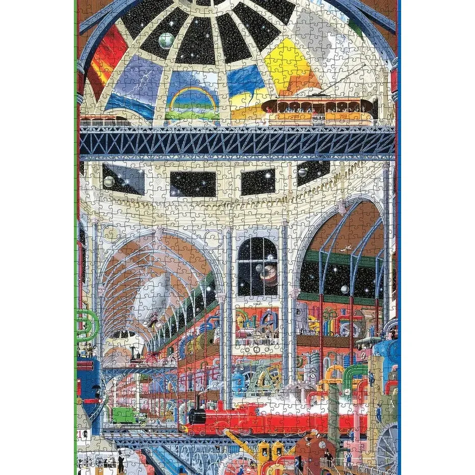 The Weather Works The Grand Hall 1000 Piece Jigsaw Puzzle Pomegranate