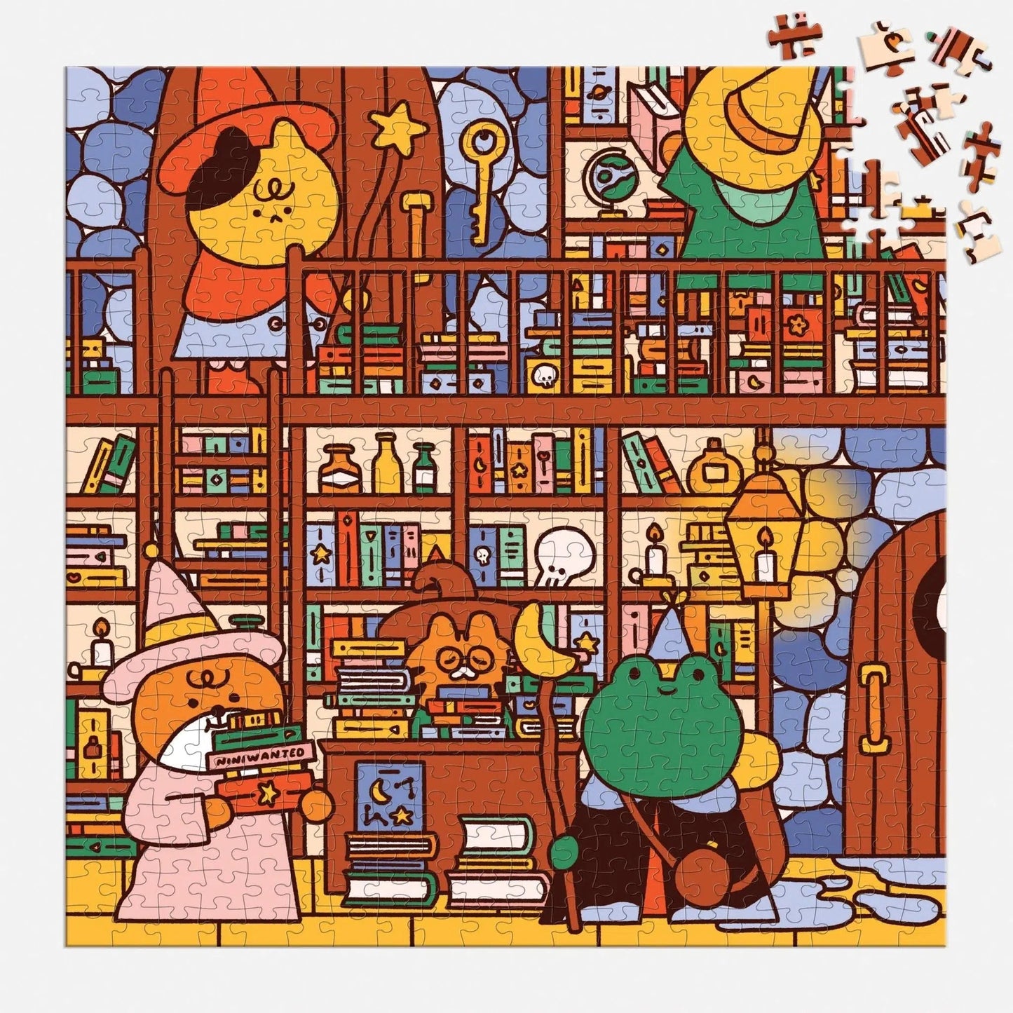 The Wizard's Library 500 Piece Jigsaw Puzzle Mudpuppy